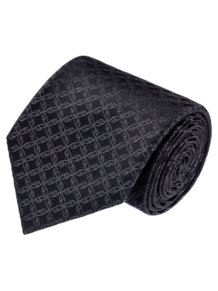 Brioni Black Tone On Tone Signature Tie | Ascot Chang Brioni Black Tone On Tone Signature Tie | Ascot Chang
