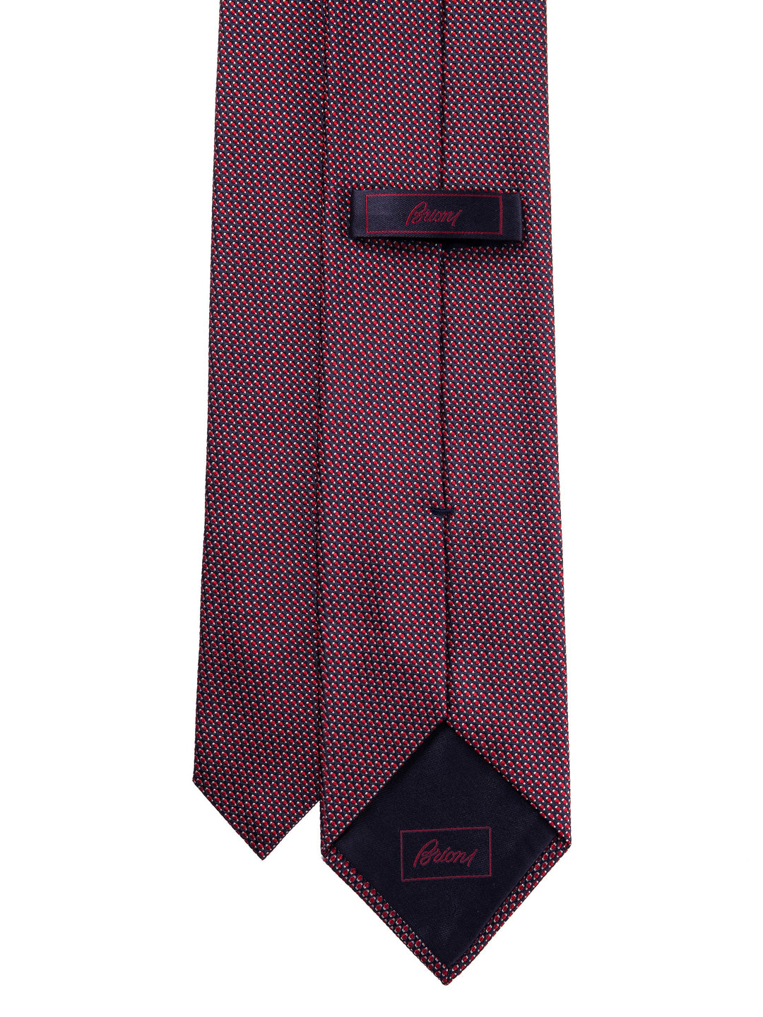 Brioni Red Grenadine Tie | Ascot Chang